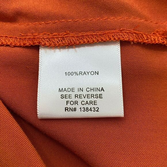 Modcloth Burnt Orange Tank Top with Tie Back. Small New No Tag - Picture 3 of 5